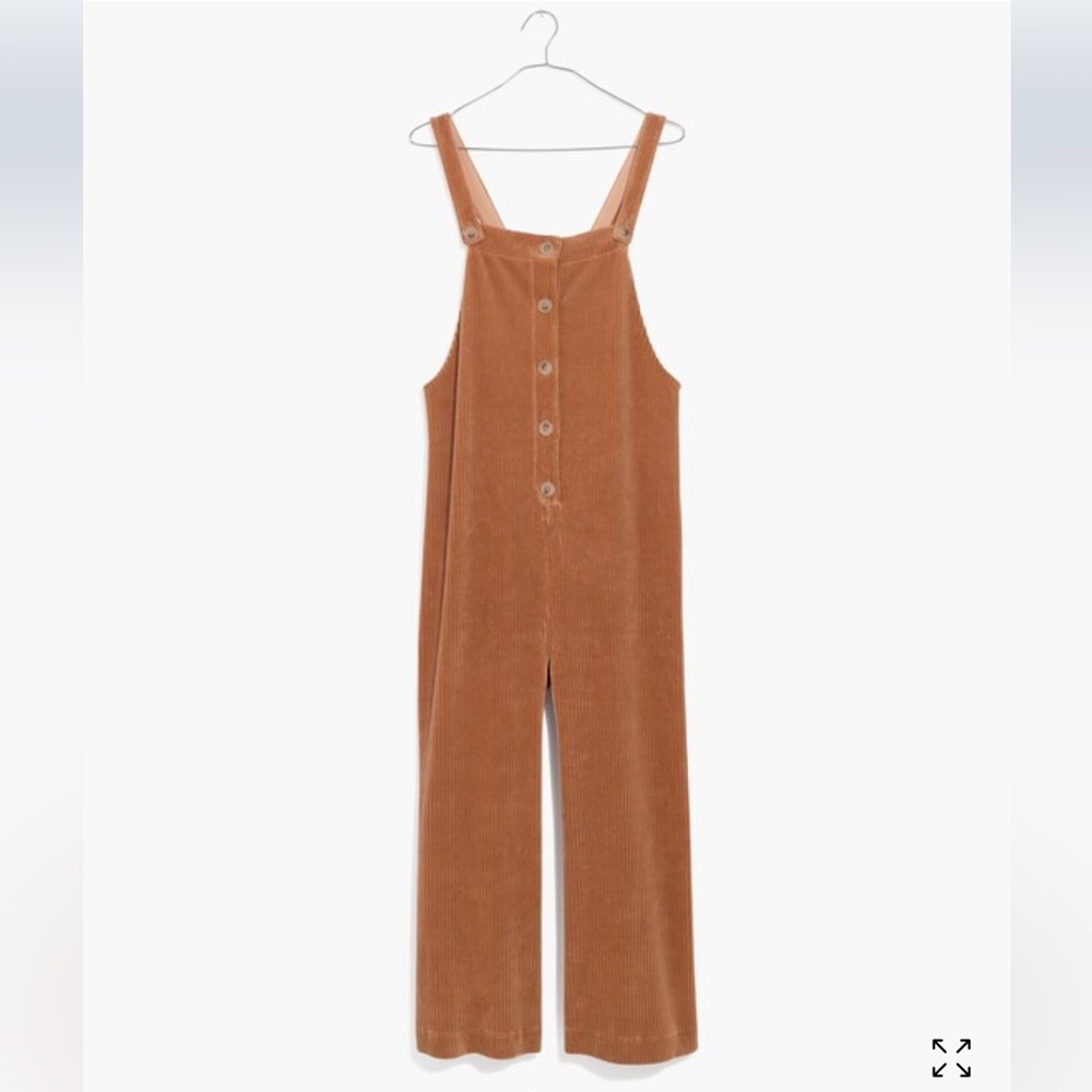 NWT Madewell  Texture & Thread Velour Corduroy Overalls